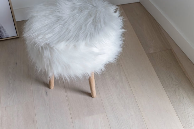 Bohemian Faux Fur Stool