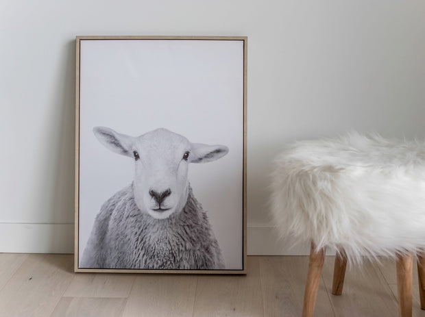 Bohemian Faux Fur Stool