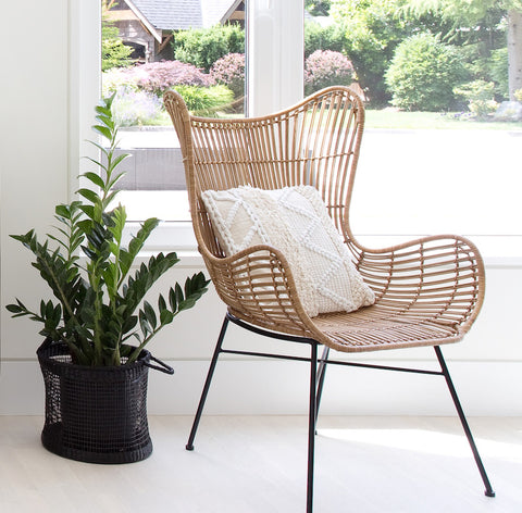 Bohemian Macrame Cushion – Cream