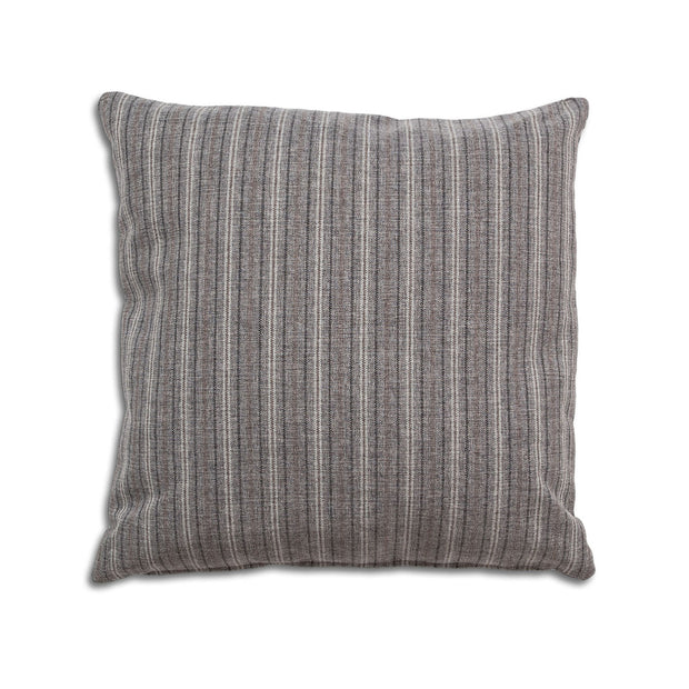 Breathe 22″ Square Feather Cushion – Grey Stripe