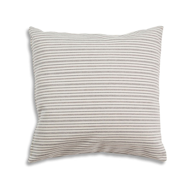 Breathe 22″ Square Feather Cushion – Cream Stripe