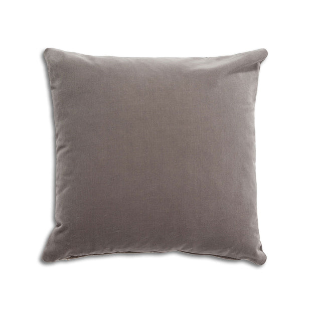 Breathe 18″ Square Feather Cushion – Quiet Grey Velvet