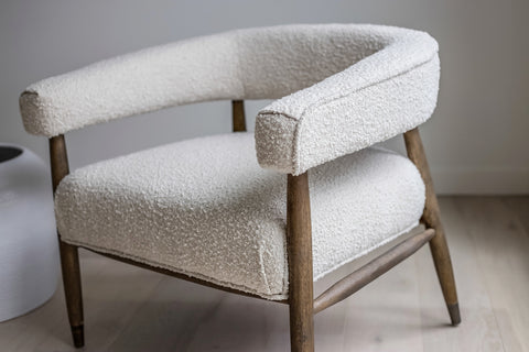 Everest Chair – Cream Boucle