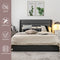 Upholstered Platform Bed Frame with 3 Storage Drawers-Full Size