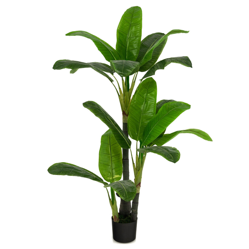 5 Feet Artificial Tree with 18 Large Leaves