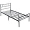 Twin XL Metal Bed Frame with Heart-shaped Headboard