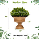 4 Pack Artificial Boxwood Topiary Trees