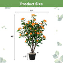 3.3 Feet Artificial Camellia Tree for Indoor and Outdoor