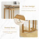 Modern Entryway Table with Gold Heavy-duty Metal Frame and Anti-toppling Kit for Living Room