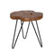 Natura Hairpin Round Accent Table